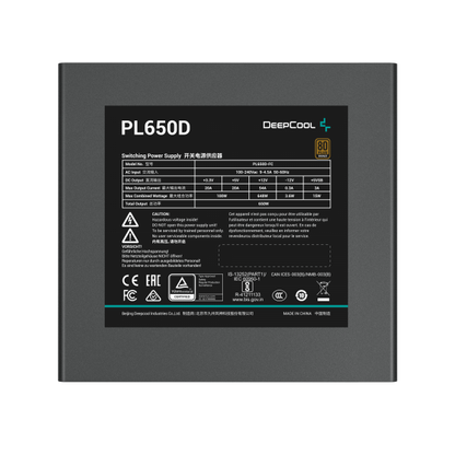 DEEPCOOL ALIMENTATORI 650W BRONZE 80 PLUS ATX 3.1 R-PL650D-FC0B-EU V2 [R-PL650D-FC0B-EU]