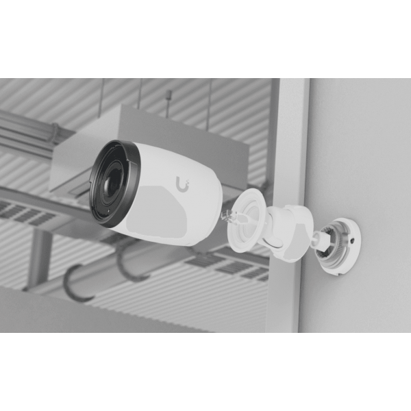 Ubiquiti - UVC-AI-Pro-White - UniFi Indoor/Outdoor 4K PoE camera, 3x optical zoom, 25 m (82 ft) IR night vision, Advanced AI - Detect people, read license plates, and more [UVC-AI-Pro-White]