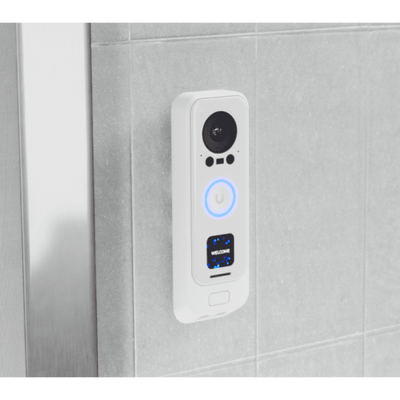 Ubiquiti - UVC-G4 Doorbell Pro PoE Kit-White - UniFi Doorbell with Improved HDR and low-light performance, Programmable welcome display and secondary package-detection camera, 6 m (20 ft) IR night vis [UVC-G4DoorbellProPoEKit-White]
