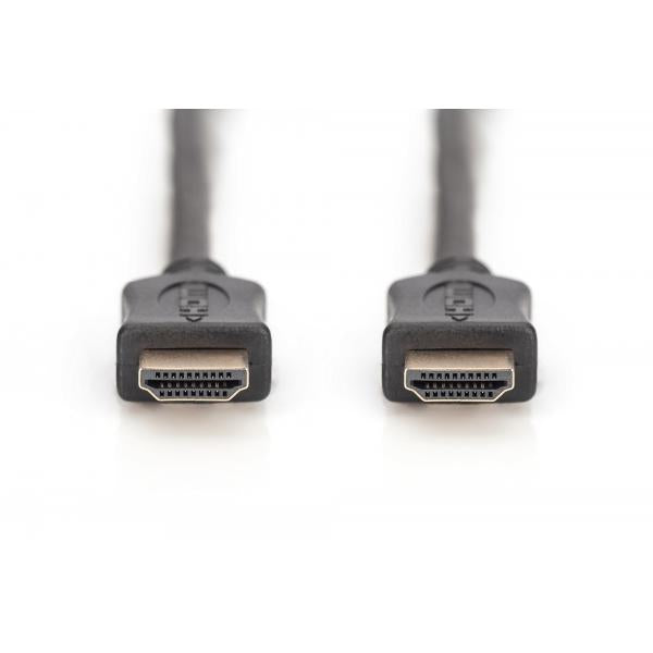 Digitus HDMI High Speed connection cablee - type A M/M - 3m - Ultra HD 60p - Gold - Black [AK-330107-030-S]