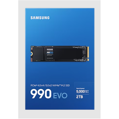 SAMSUNG SSD INTERNO 990 EVO 2TB M.2 2280 PCIE 5.0 X2 NVME [MZ-V9E2T0BW]