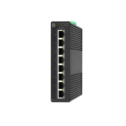 Level One Hilbert 8-Port Industrial Gigabit PoE Smart Lite Switch - 8 PoE Outputs - 802.3at/af PoE [IGS-2108P]