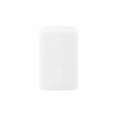 Belkin CARICABATTERIA DOPPIA PORTA 30W USB-C + 12W USB-A [WCB009VFWH]