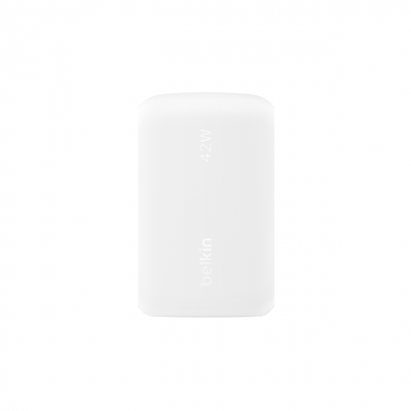 Belkin CARICABATTERIA DOPPIA PORTA 30W USB-C + 12W USB-A [WCB009VFWH]