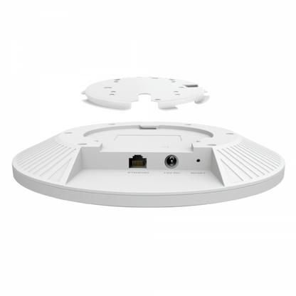 TP-Link - EAP673 - AX5400 Ceiling Mount Dual-Band Wi-Fi 6 Access Point, 1x 2.5 Gigabit RJ45 Port, 574Mbps at 2.4 GHz + 4804 Mbps at 5 GHz, 802.3at POE and DC (adapter not included) power supply, 6x I [EAP673]