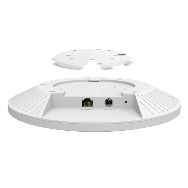 TP-Link - EAP673 - AX5400 Ceiling Mount Dual-Band Wi-Fi 6 Access Point, 1x 2.5 Gigabit RJ45 Port, 574Mbps at 2.4 GHz + 4804 Mbps at 5 GHz, 802.3at POE and DC (adapter not included) power supply, 6x I [EAP673]