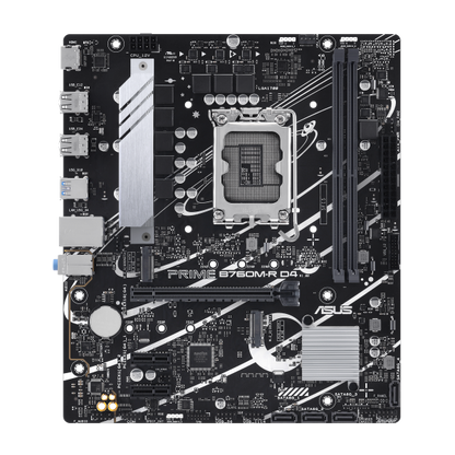 ASUS MB B760, PRIME B760M-R D4, LGA1700, DDR4, 2 X DIMM SLOTS, MAX. 64GB [PRIME B760M-R D4]