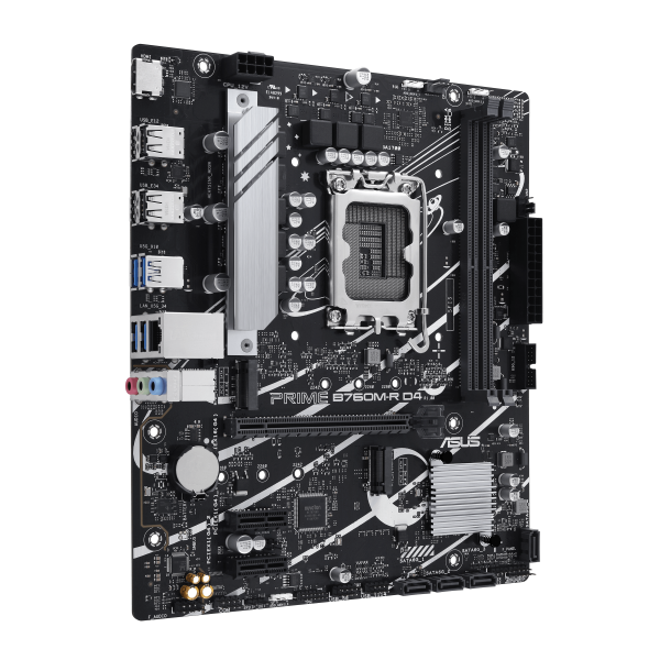 ASUS MB B760, PRIME B760M-R D4, LGA1700, DDR4, 2 X DIMM SLOTS, MAX. 64GB , 90MB1HA0-M0EAY0 [PRIME B760M-R D4]