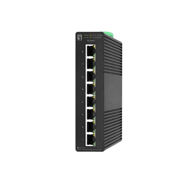 Level One Hilbert 8-Port Industrial Gigabit Smart Lite Switch [IGS-2108]