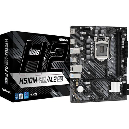 ASROCK MB H510M, H510M-H2/M.2 SE, LGA1200, DDR4, M2, MATX [H510M-H2/M.2 SE]