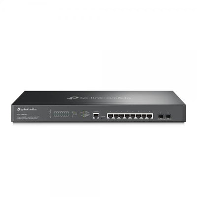 TP-Link - SG3210XHP-M2 - JetStream 8-Port 2.5GBASE-T and 2-Port 10GE SFP+ L2+ Managed Switch with 8-Port PoE+, 8? 2.5G PoE+ Ports, 2? 10G SFP+ Slots, RJ45/Micro-USB Console Port, 802.3at/af, 240 W PoE [SG3210XHP-M2]