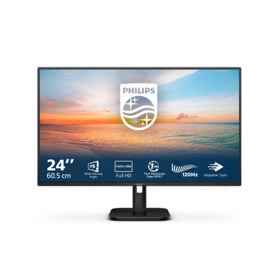 PHILIPS MONITOR 23,8 LED IPS 16:9 FHD 1MS 250 CDM 100HZ, VGA/HDMI, MULTIMEDIALE [24E1N1100A]