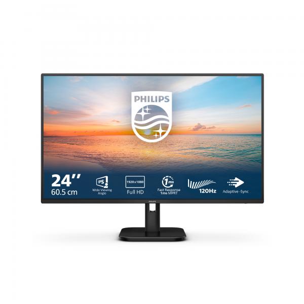 PHILIPS MONITOR 23,8 LED IPS 16:9 FHD 1MS 250 CDM 100HZ, VGA/HDMI, MULTIMEDIALE [24E1N1100A]