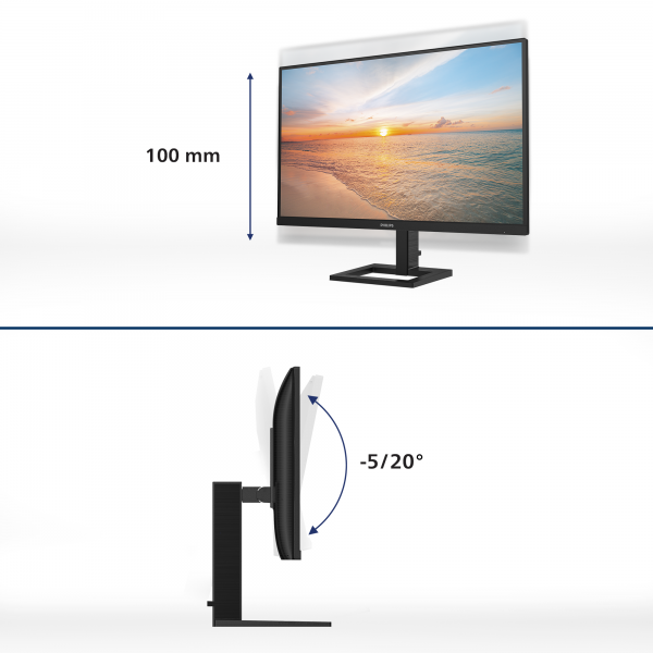 Philips Serie 1000 24E1N1300AE/00 Monitor PC 60,5 cm (23.8") 1920 x 1080 Pixel Full HD LCD Nero [24E1N1300AE/00]
