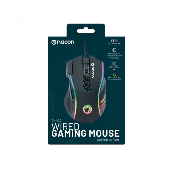 NACON MOUSE OTTICO GAMING GM-420 RGB [PCGM-420]
