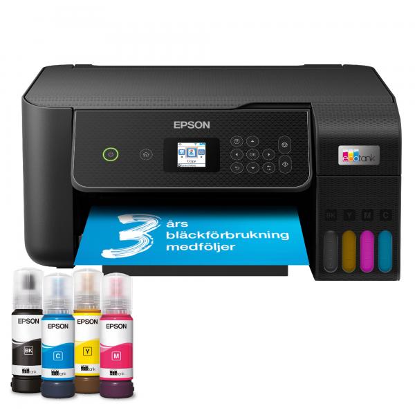 Epson EcoTank ET-2870 Inkjet Printer - A4 - 5760 x 1440 DPI - 33 ppm - Wi-Fi [C11CJ66421]