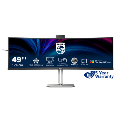 Philips 49B2U6900CH/00 Monitor PC 124 cm (48.8") 5120 x 1440 Pixel Dual QHD LCD Nero [49B2U6900CH/00]