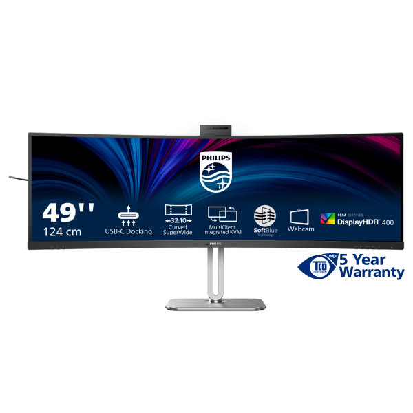 Philips 49B2U6900CH/00 Monitor PC 124 cm (48.8") 5120 x 1440 Pixel Dual QHD LCD Nero [49B2U6900CH/00]