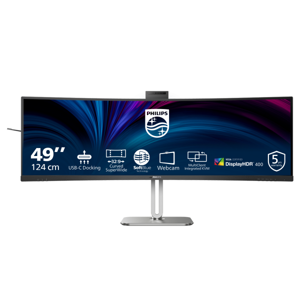 Philips 49B2U6900CH/00 Monitor PC 124 cm (48.8") 5120 x 1440 Pixel Dual QHD LCD Nero [49B2U6900CH/00]