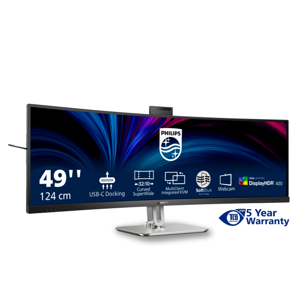 Philips 49B2U6900CH/00 Monitor PC 124 cm (48.8") 5120 x 1440 Pixel Dual QHD LCD Nero [49B2U6900CH/00]