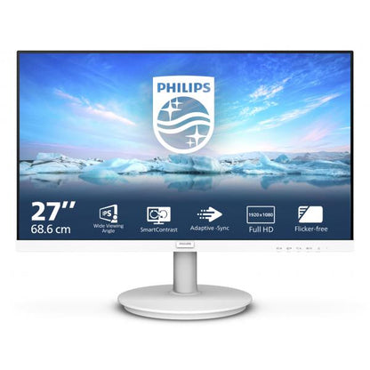 PHILIPS MONITOR 27 LED IPS 16:9 FHD, 4MS 250 CDM, VGA/HDMI, MULTIMEDIALE, BIANCO [271V8AW]