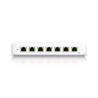 Ubiquiti - USW-Ultra - UniFi 8 Port Layer 2 switch with 7 GbE PoE+ output ports, 1 GbE PoE++ input port for power [USW-Ultra]