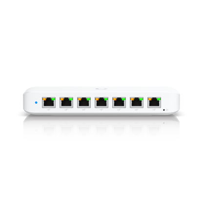 Ubiquiti - USW-Ultra - UniFi 8 Port Layer 2 switch with 7 GbE PoE+ output ports, 1 GbE PoE++ input port for power [USW-Ultra]