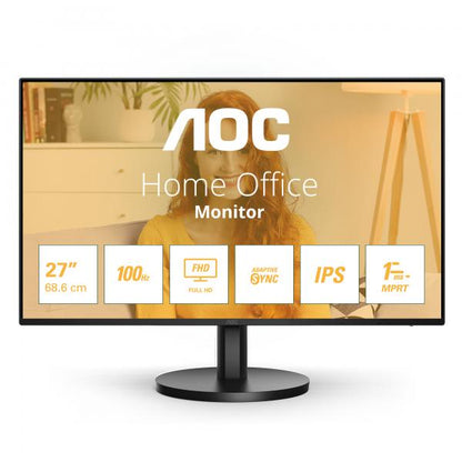 AOC MONITOR 27 LED IPS FHD 16:9 250 CDM 100hz, VGA/HDMI, MULTIMEDIALE [27B3HA2]
