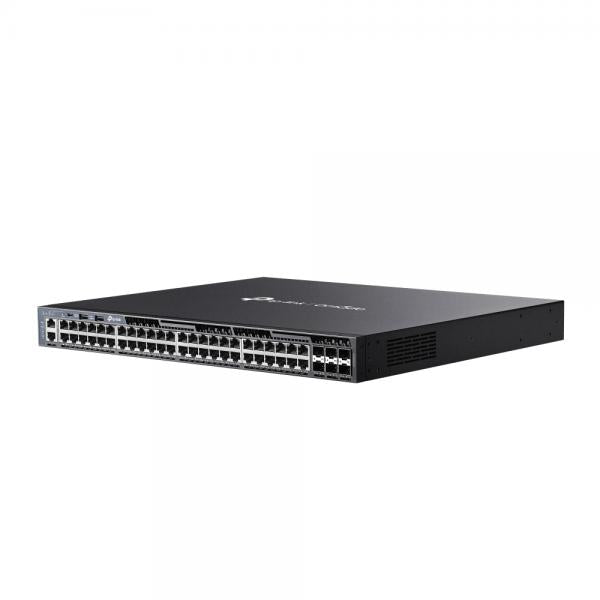 TP-Link - SG6654X - Omada 48-Port Gigabit Stackable L3 Managed Switch with 6 10GE SFP+ Slots, 48x Gigabit RJ45 Ports, 6x 10G SFP+ Slots, RJ45/Type C USB Console Port, Management Port, 2x USB2.0 Ports, [SG6654X]