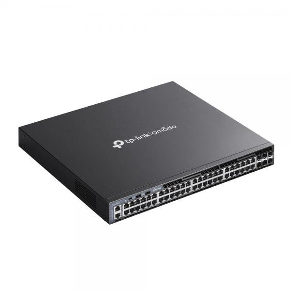 TP-Link - SG6654X - Omada 48-Port Gigabit Stackable L3 Managed Switch with 6 10GE SFP+ Slots, 48x Gigabit RJ45 Ports, 6x 10G SFP+ Slots, RJ45/Type C USB Console Port, Management Port, 2x USB2.0 Ports, [SG6654X]