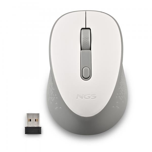 NGS MOUSE WIRELESS BIANCO 2 PULSANTI E ROTELLA DI SCORRIMENTO [DEWHITE]