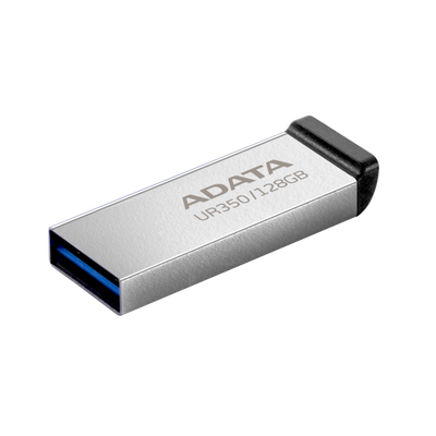 ADATA UR350 unità flash USB 128 GB USB tipo A 3.2 Gen 1 (3.1 Gen 1) Nero, Argento [UR350-128G-RSR/BK]
