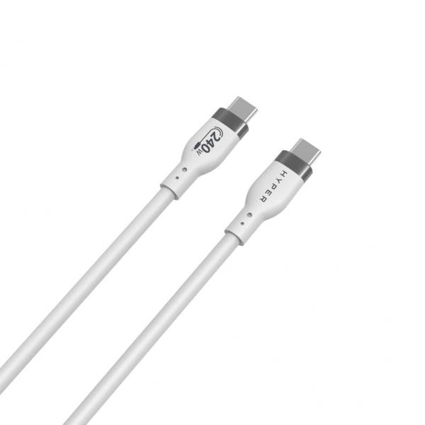 1M 240W USB-C CHARGE CABLE WHITE [HJ4001WHGL]
