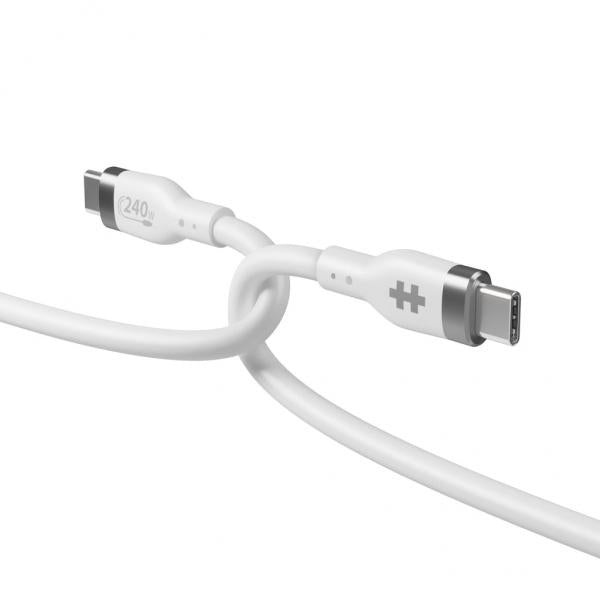 1M 240W USB-C CHARGE CABLE WHITE [HJ4001WHGL]