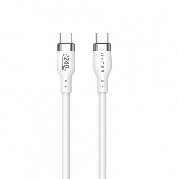 1M 240W USB-C CHARGE CABLE WHITE [HJ4001WHGL]