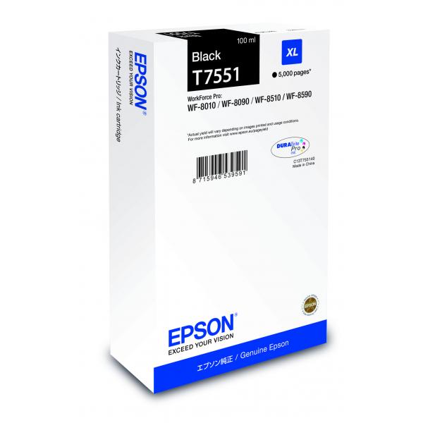 EPSON CART. INK NERO XL PER WF-PRO 80xx/85xx [C13T75514N]
