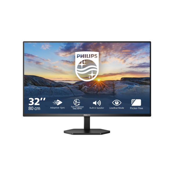 PHILIPS MONITOR 31,5 LED VA FHD 16:9 4MS 300 CDM, VGA/HDMI, MULTIMEDIALE [32E1N3100LA]