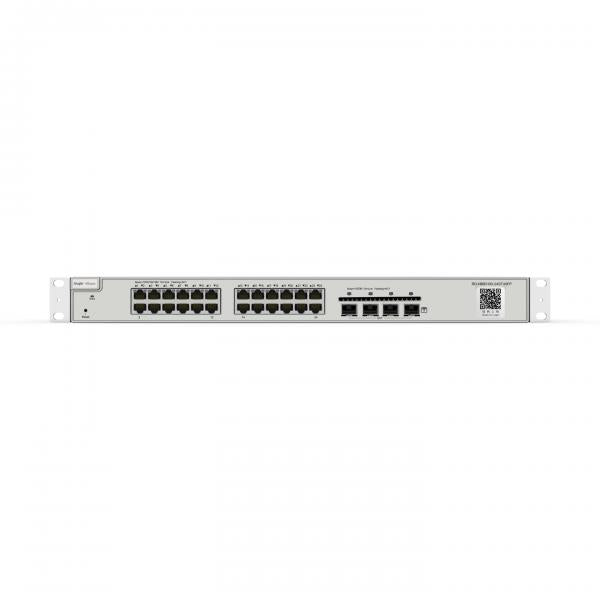 REYEE CLOUD SWITCH MANAGED GIGABIT POE L3 24 X GE POE+ 4 X SFP POWER BUDGET 370W [RG-NBS5100-24GT4SFP-]