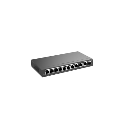REYEE SMART SWITCH POE GIGABIT 10 P., 8 P. POE/POE+, P. UPLINK SFP COMBO RJ45 [RG-ES210GS-P]