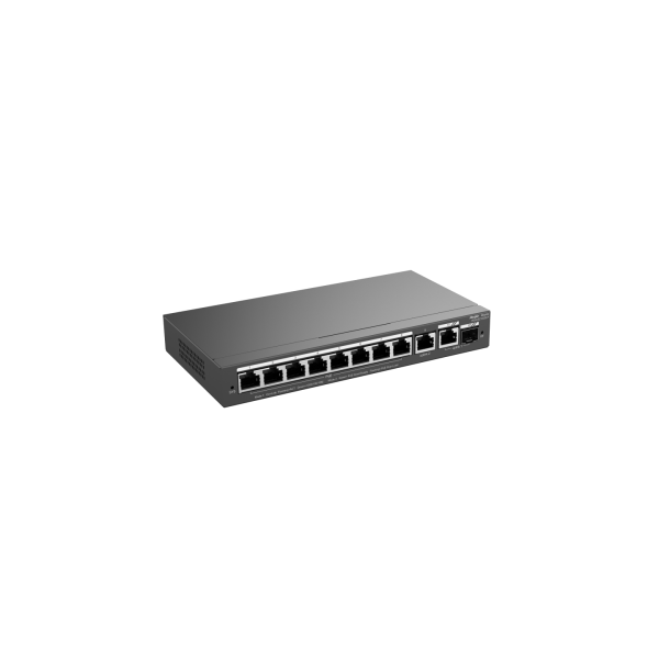 REYEE SMART SWITCH POE GIGABIT 10 P., 8 P. POE/POE+, P. UPLINK SFP COMBO RJ45 [RG-ES210GS-P]