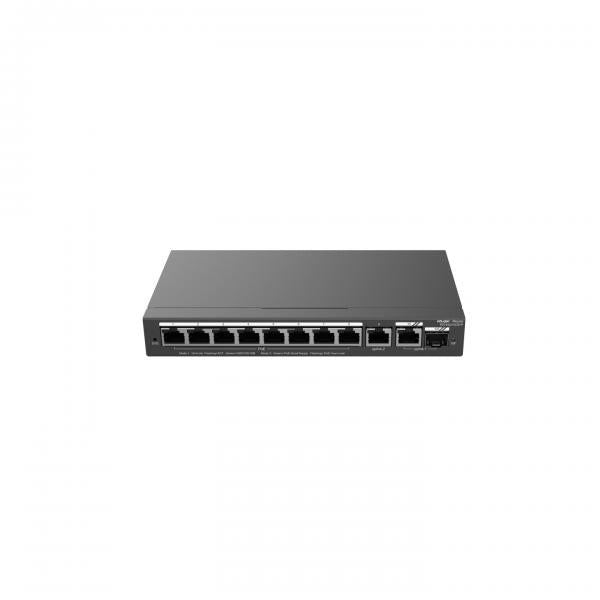 REYEE SMART SWITCH POE GIGABIT 10 P., 8 P. POE/POE+, P. UPLINK SFP COMBO RJ45 [RG-ES210GS-P]
