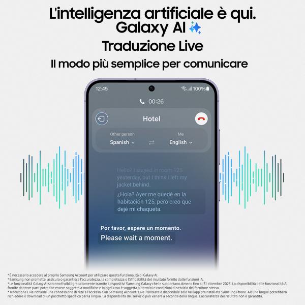 Samsung Galaxy S24 Smartphone AI, Display 6.2'' FHD+ Dynamic AMOLED 2X, Fotocamera 50MP, RAM 8GB, 256GB, 4.000 mAh, Amber Yellow [SM-S921BZYGEUE] - ITPartners