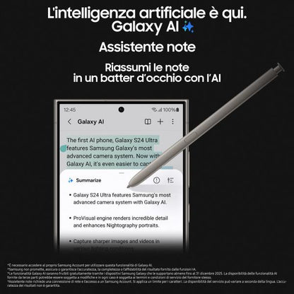 Samsung Galaxy S24 Ultra Smartphone AI, Display 6.8'' QHD+ Dynamic AMOLED 2X, Fotocamera 200MP, RAM 12GB, 512GB, 5.000 mAh, Titanium Black [SM-S928BZKHEUE] - ITPartners