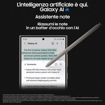 Samsung Galaxy S24 Ultra Smartphone AI, Display 6.8'' QHD+ Dynamic AMOLED 2X, Fotocamera 200MP, RAM 12GB, 512GB, 5.000 mAh, Titanium Violet [SM-S928BZVHEUE] - ITPartners