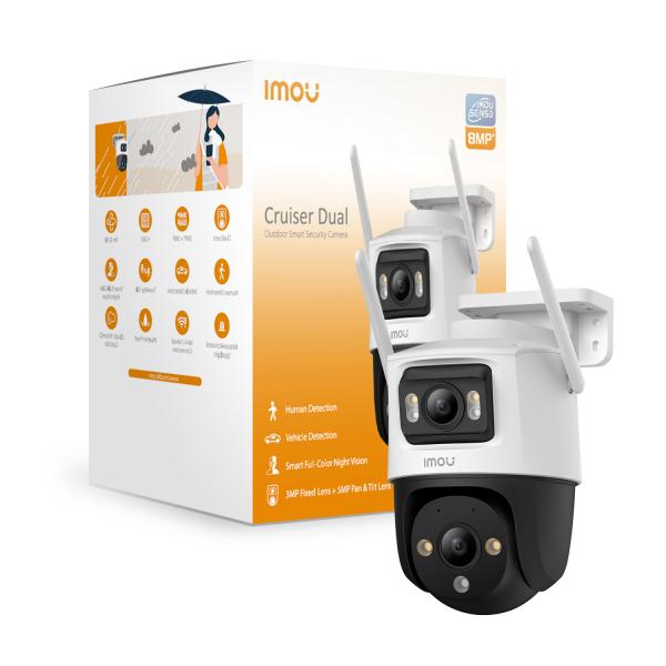 IMOU TELECAMERE IP CRUISER DUAL 6MP PTZ IP/WI-FI FULL-COLOR 6MP 3.6 MM IR [IPC-S7XP-6M0WED]