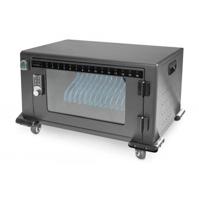 Digitus Charging trolley - 13inch - USB-C - Electronic PIN lock - 16 Charge Bases - Fan - 384 x 550 x 375 mm [DN-45007]