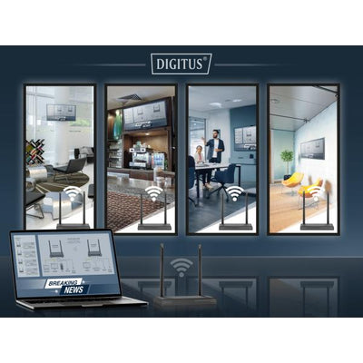 Digitus 4K Wireless HDMI Extender/Splitter Set - 1x4 - 150m - 1x TX - 1x RX [DS-55328]