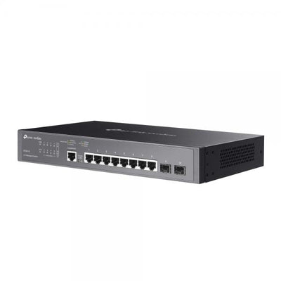 TP-Link - SG3210 - JetStream 8-Port Gigabit L2+ Managed Switch with 2 SFP Slots, 8x Gigabit RJ45 Ports, 2x Gigabit SFP Slots, RJ45/Micro-USB Console Port, 1U 13-inch Rack-mountable Steel Case, Integra [SG3210]