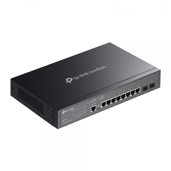 TP-Link - SG3210 - JetStream 8-Port Gigabit L2+ Managed Switch with 2 SFP Slots, 8x Gigabit RJ45 Ports, 2x Gigabit SFP Slots, RJ45/Micro-USB Console Port, 1U 13-inch Rack-mountable Steel Case, Integra [SG3210]