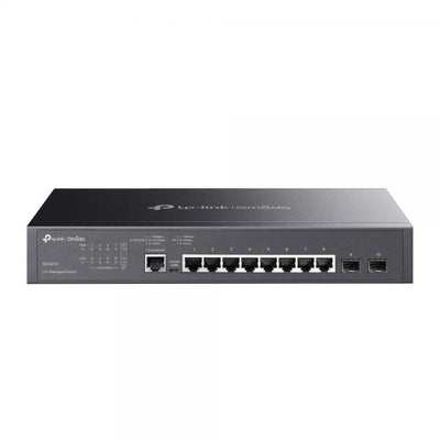 TP-Link - SG3210 - JetStream 8-Port Gigabit L2+ Managed Switch with 2 SFP Slots, 8x Gigabit RJ45 Ports, 2x Gigabit SFP Slots, RJ45/Micro-USB Console Port, 1U 13-inch Rack-mountable Steel Case, Integra [SG3210]